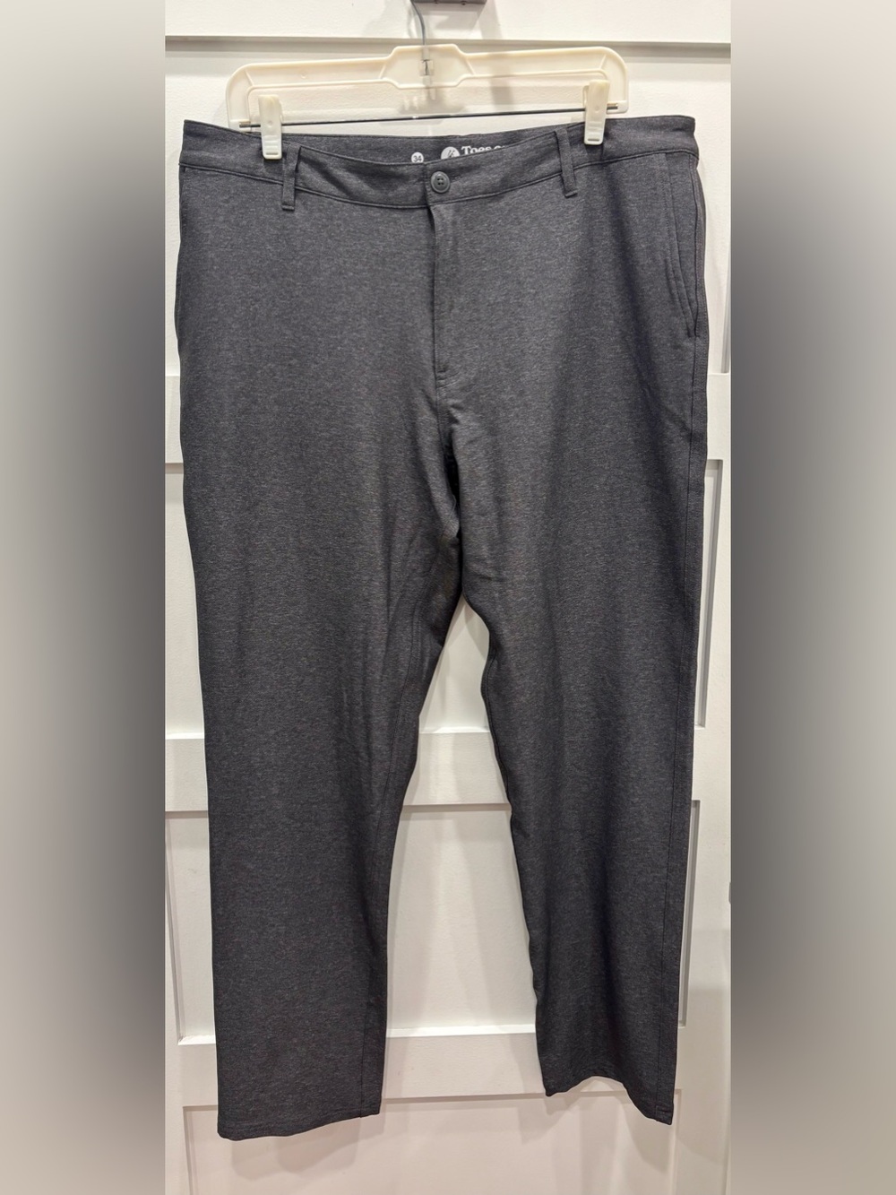 Men's Toes on the Nose Charcoal Gray Stretch Chinos
